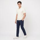 Men's White Polo Neck Polo T-Shirt, सफ़ेद, small