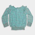 Girls' T-Shirt , Aqua, small
