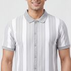 Men's Light Grey Casual Shirt, Light Grey, small