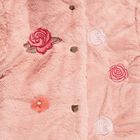 Girls Light Pink Mock Casual Jacket, हल्का गुलाबी, small image number null