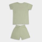 Boys' 100% Cotton Knit Baba Suit, ओलिव, small image number null