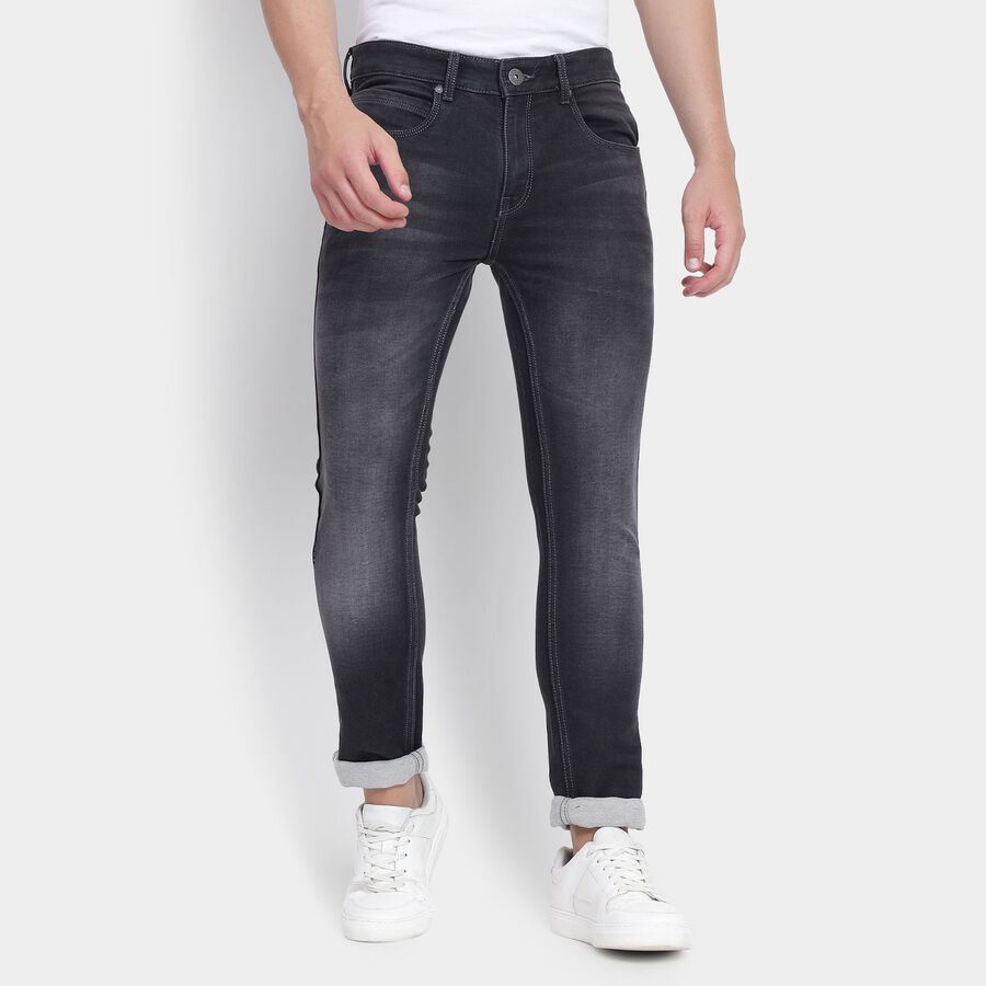 Men's Skinny Jeans, Light Grey, large image number null