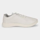 Men's White Lace-Up Casual Shoes, White, small