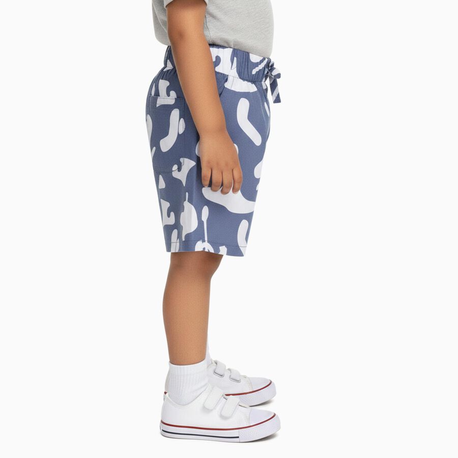 Boys' 100% Cotton Bermuda, Mid Blue, large