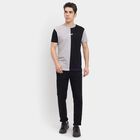 Men's 100% Cotton Round Neck Half Sleeves T-Shirt , हल्का ग्रे, small
