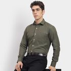 Men's Formal Shirt , Dark Green, small