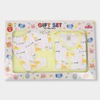 Infants' 100% Cotton Gift Set (Top, Shorts, Cap/Bib, Sheet), Yellow, small image number null