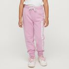 Girls' Light Pink Elastic Waist Party Vibes Pyjama, लाइलेक, small image number null