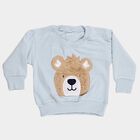Infants Light Baby Blue Crew Neck Casual Sweatshirt, Light Blue, small image number null