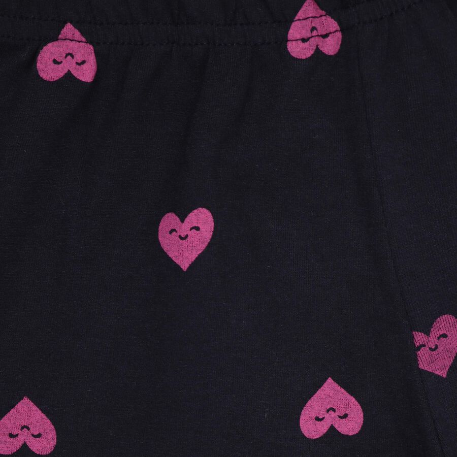 Girls' Pyjama, Navy Blue, large image number null