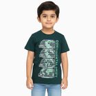 Boys' Half Sleeves T-Shirt, गहरा हरा, small image number null