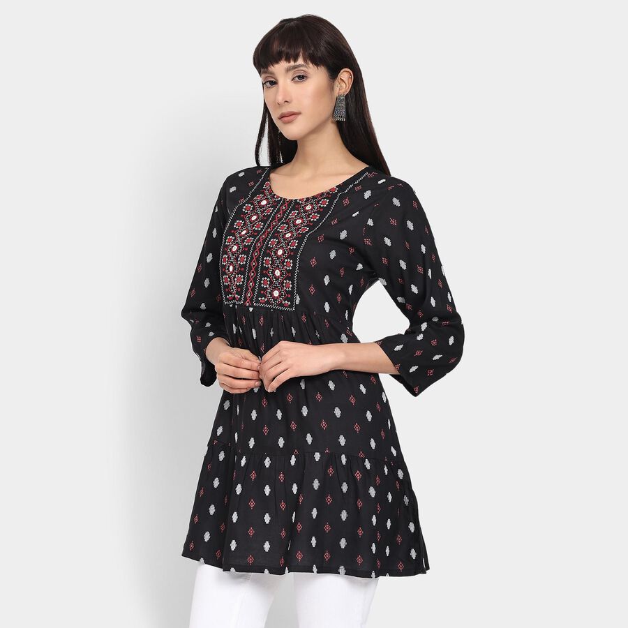 Ladies' Kurti , Black, large image number null