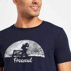 Round Neck T-Shirt, Navy Blue, small image number null