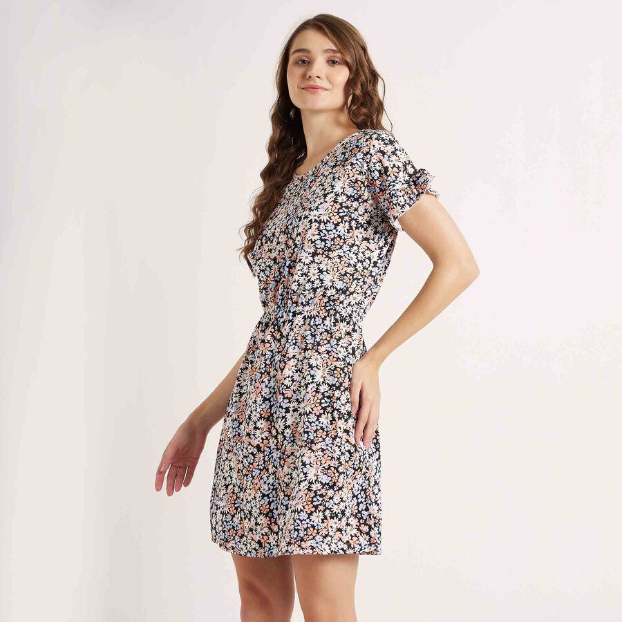 A Line Printed Dress, Light Pink, large image number null