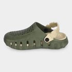 Men's Olive Green Slip-On Back Strap Sandals, Olive, small