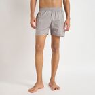 Men's 100% Cotton Boxers, Dark Grey, small