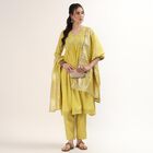 Women's Mint Mandarin Collar Printed Kurta, हल्का हरा, small