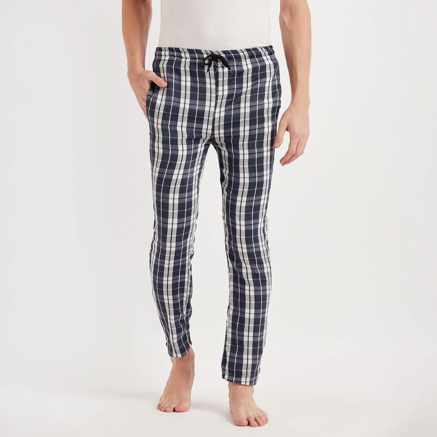 Checks Track Pants, ऑफ व्हाइट, large image number null