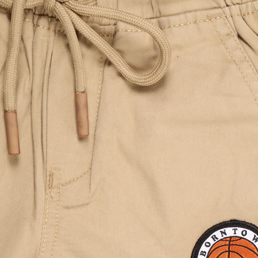 Boys' 100% Cotton Trousers, गहरा पीला, large image number null