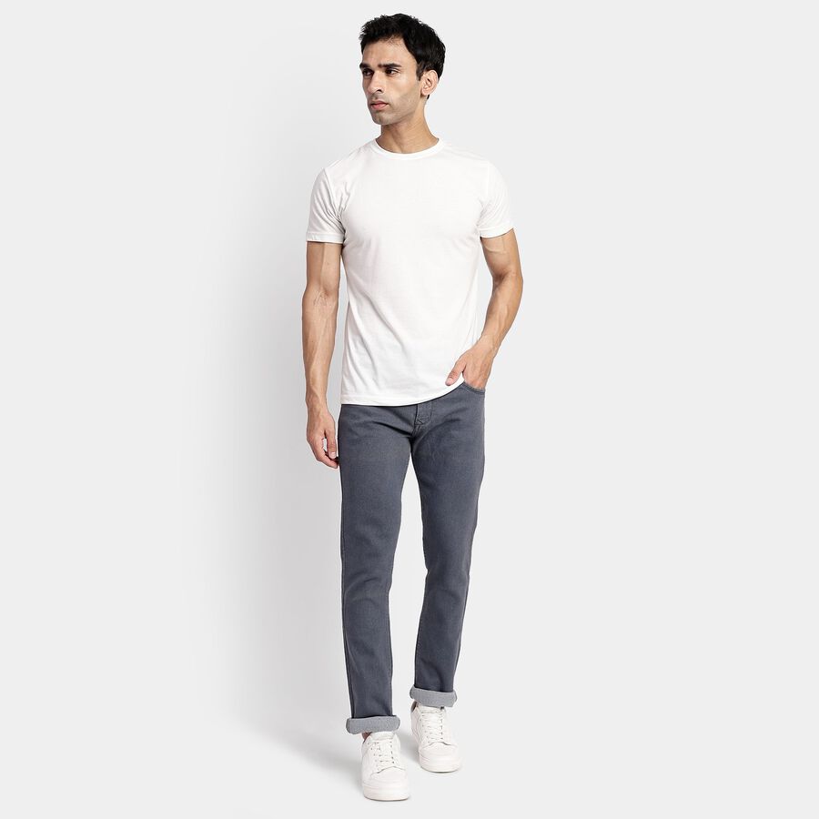Men's Slim Fit Jeans, Light Grey, large image number null