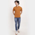 Solid Polo Shirt, Brown, small image number null