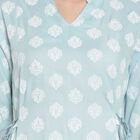 3/4Th Sleeves Straight Kurta, Light Blue, small image number null