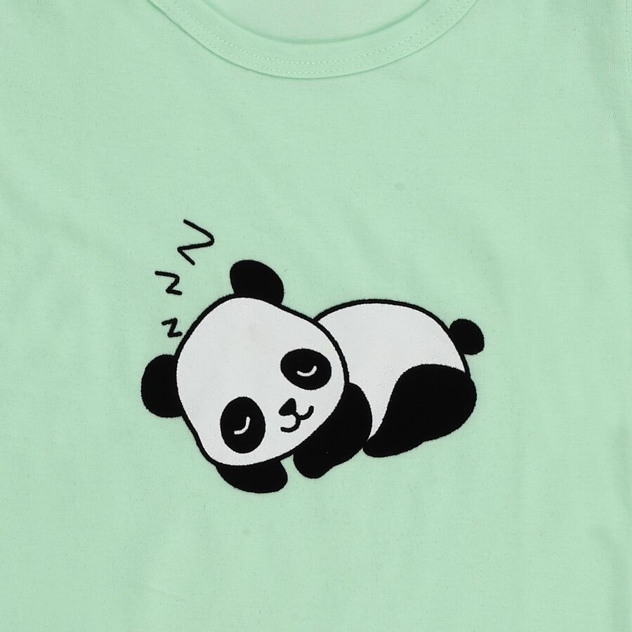 Girls' 100% Cotton T-Shirt, Light Green, large image number null