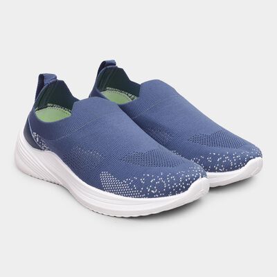 Women's Steel Blue Slip-On Casual Sneakers