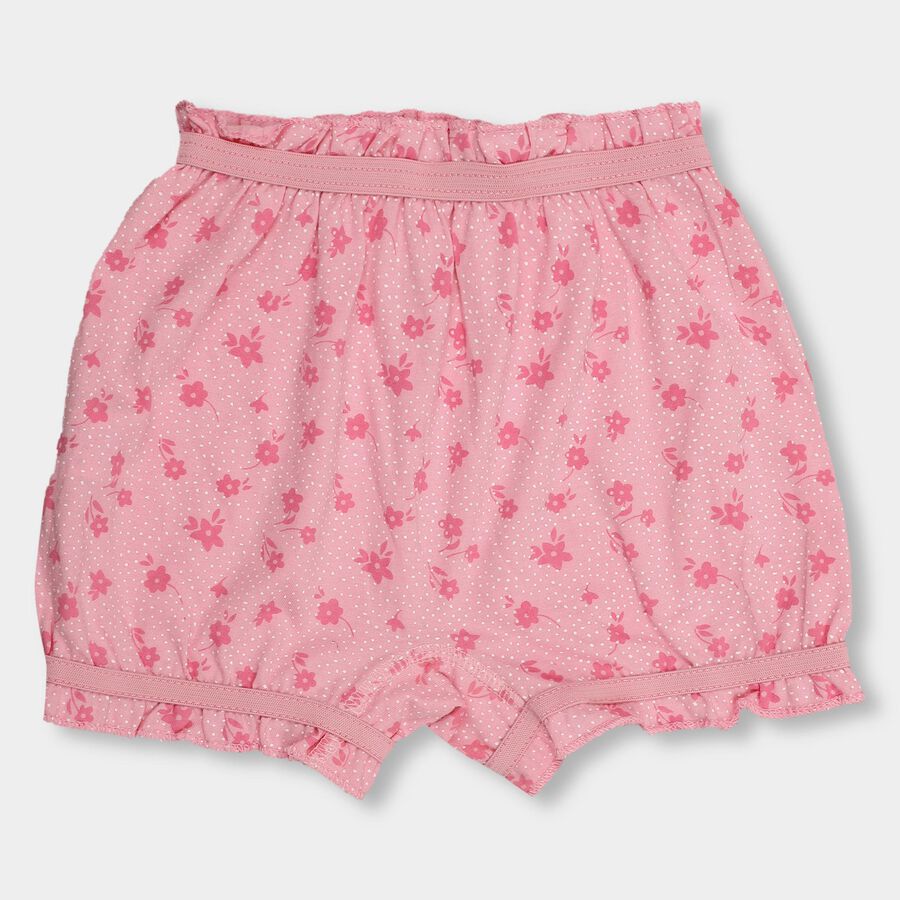Girls' 100% Cotton Bloomer , गुलाबी, large image number null