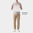 Men's White Striped Pack of 3 Handkerchief, सफ़ेद, small