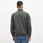 Men's Dark Olive Green Ribbed Bomber Jacket, गहरा हरा, small image number null