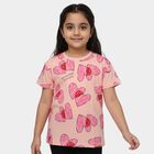 Girls' T-Shirt, गुलाबी, small