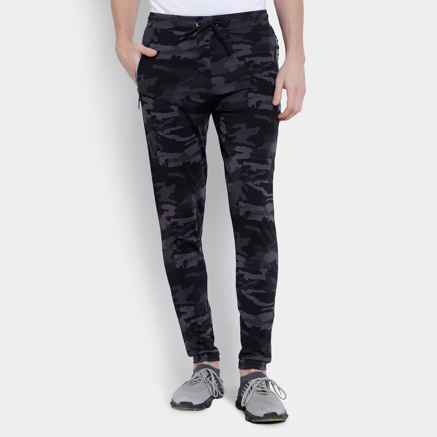 Cut & Sew Track Pants, गहरा ग्रे, large image number null