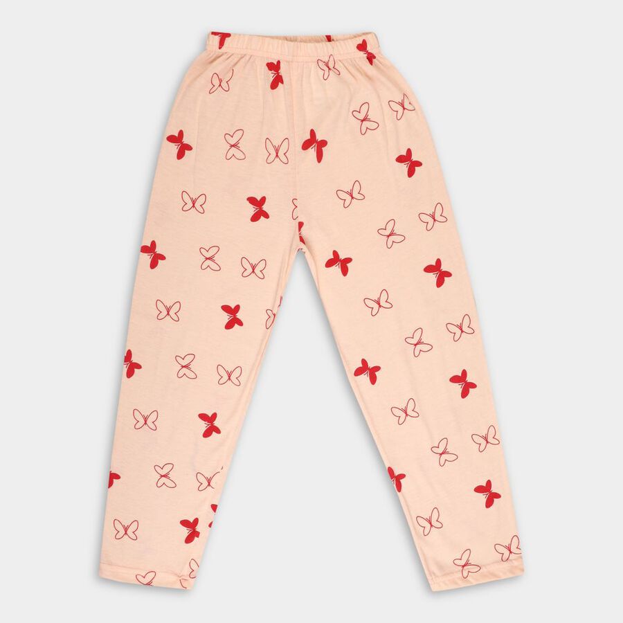 Girls' Pyjama, Peach, large image number null