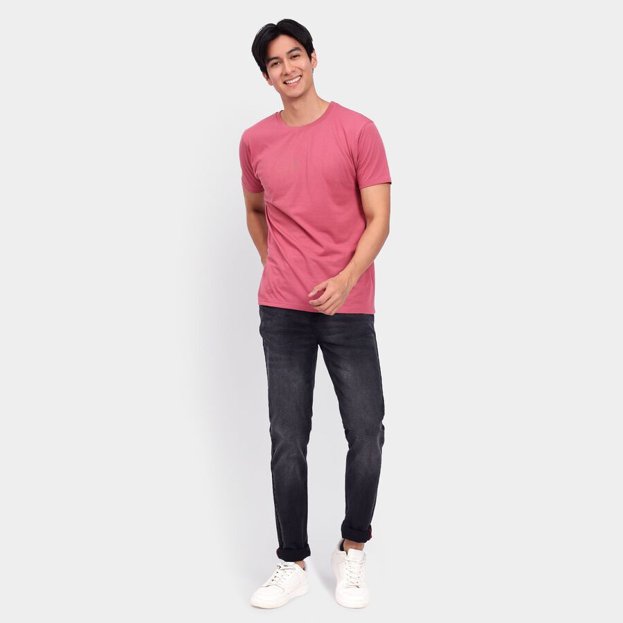 Men's Skinny Jeans, Black, large image number null