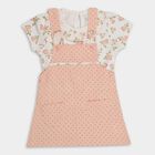 Infants' 100% Cotton Top Skirt , हल्का गुलाबी, small