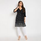 Ladies' Kurta, काला, small