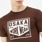 Men's Brown Round Neck Graphic Printed T-Shirt, Brown, small