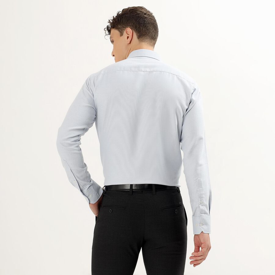 Men's Light Powder Blue Cut Away Collar Slim Fit Formal Shirt, Light Blue, large image number null