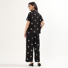 Women's Black Printed Co-ord Set, Black, small