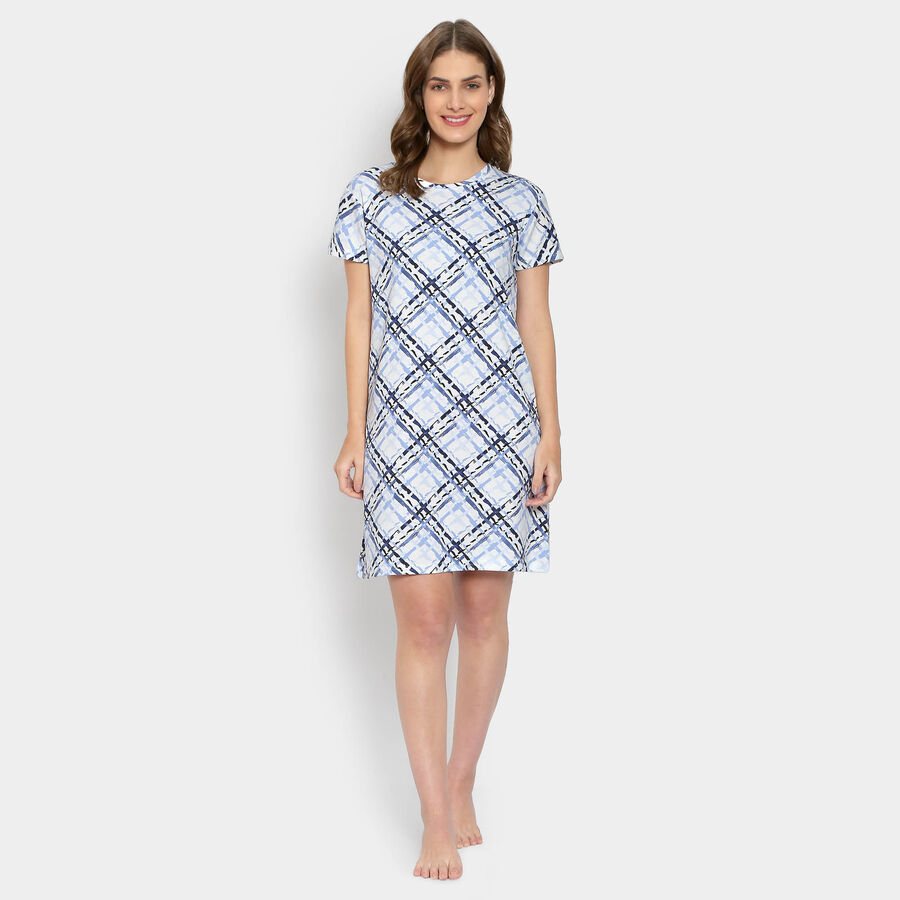 All Over Print Knee Length Women, सफ़ेद, large image number null