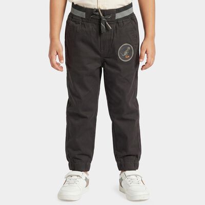 Boys' Charcoal Regular Fit Jogger Trousers