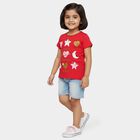 Girls' T-Shirt, रानी (फ्यूशिया), small