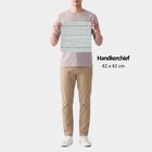 Men's Khaki Striped Pack of 3 Handkerchief, खाकी, small