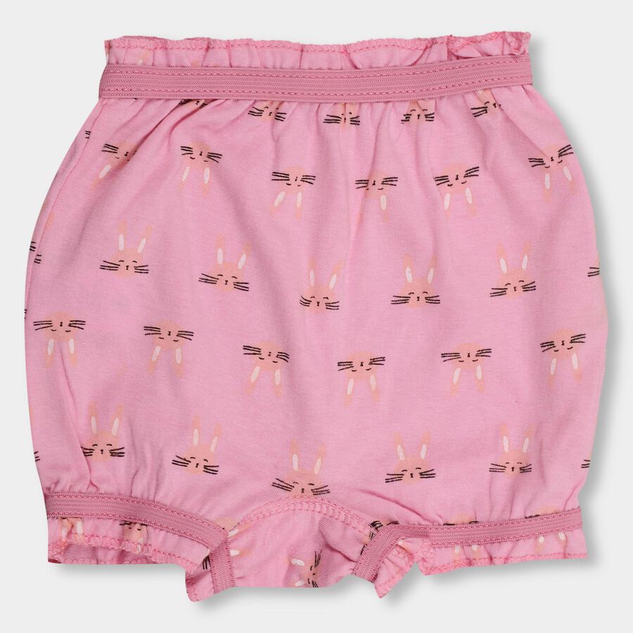 Girls' 100% Cotton Bloomer, Light Pink, large image number null
