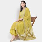 Ladies' Kurta Pyjama Set with Dupatta, ओलिव, small image number null