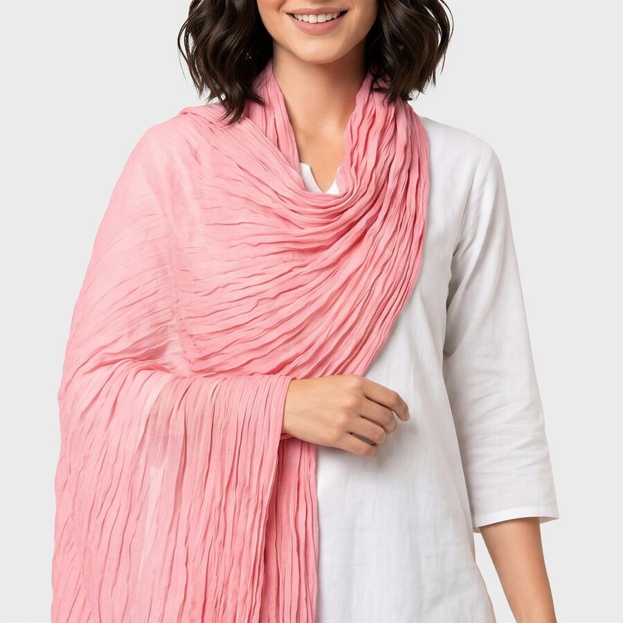 Women's Pink Dupatta, Pink, large