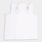 Boys' 100% Cotton Vest (Pack of 2), White, small image number null