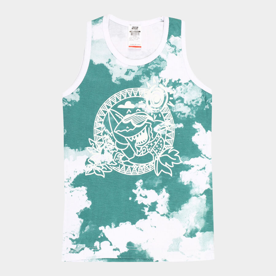 Boys All Over Print T-Shirt, White, large image number null