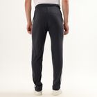 Men's Charcoal Black Slim Fit Track Pants, Dark Grey, small image number null